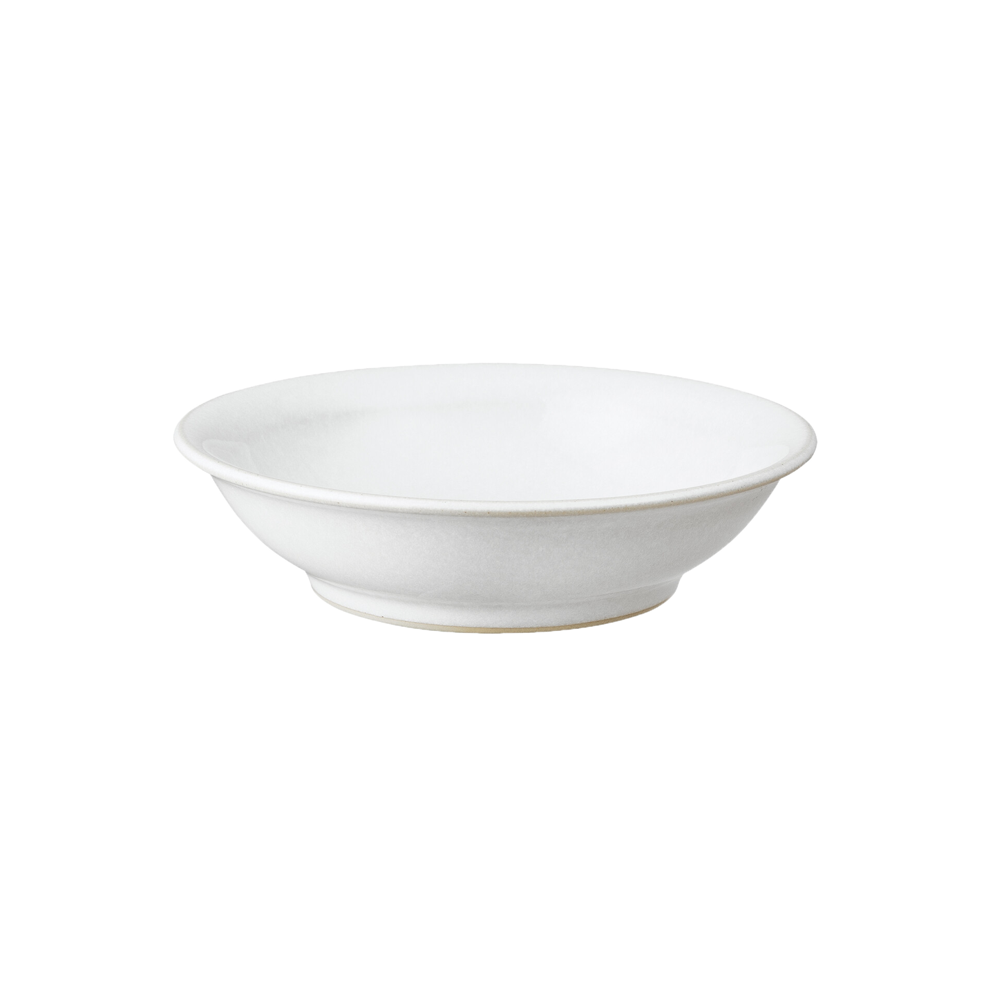 Elements Stone White Medium Shallow Bowl -