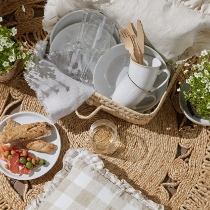 Elements Stone White Coffee Beaker/Mug - Set Of 4