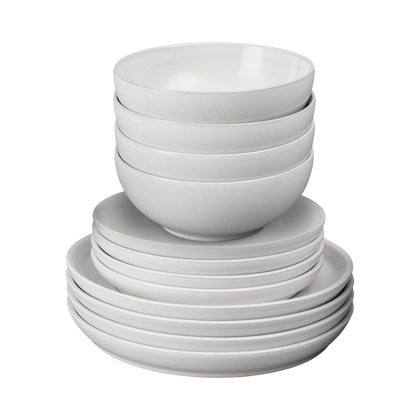 Elements Stone White 12 Piece Dinner Set -