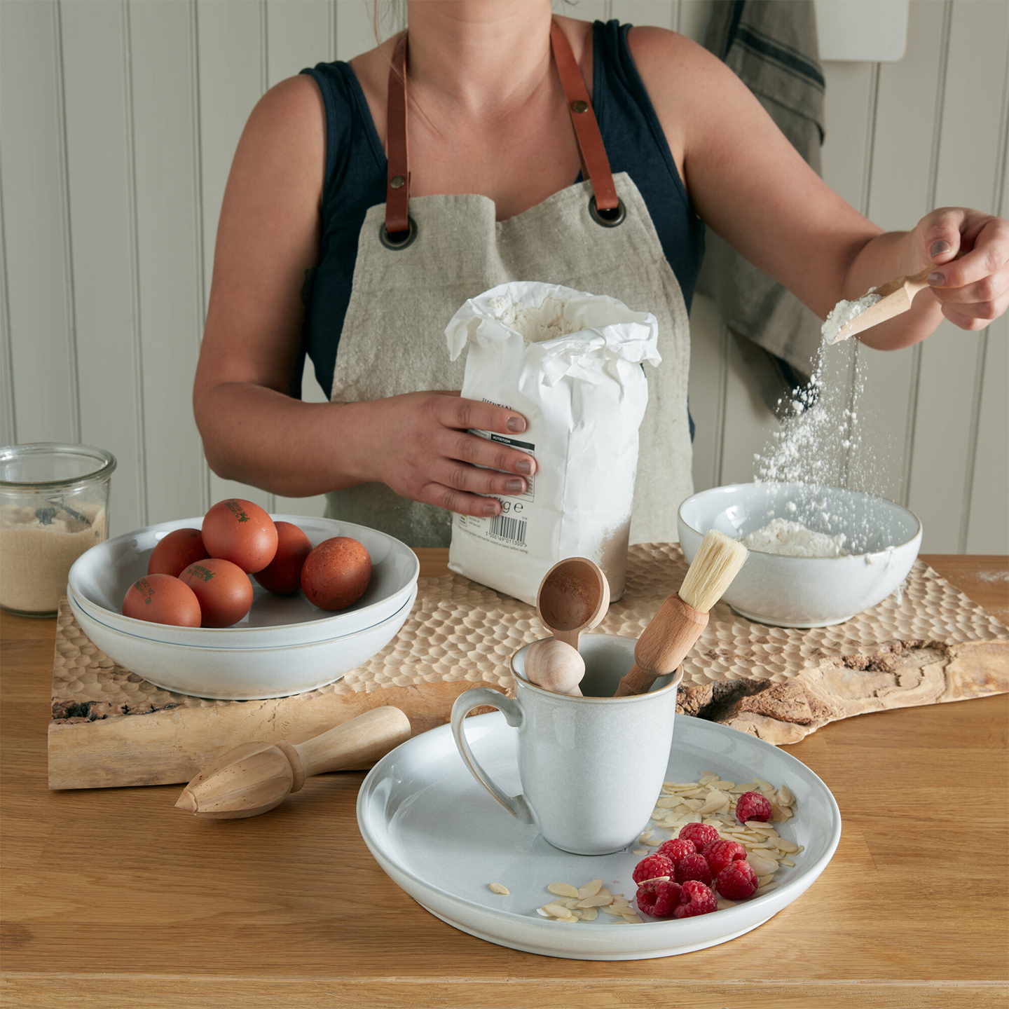 Elements Stone White 12 Piece Dinner Set