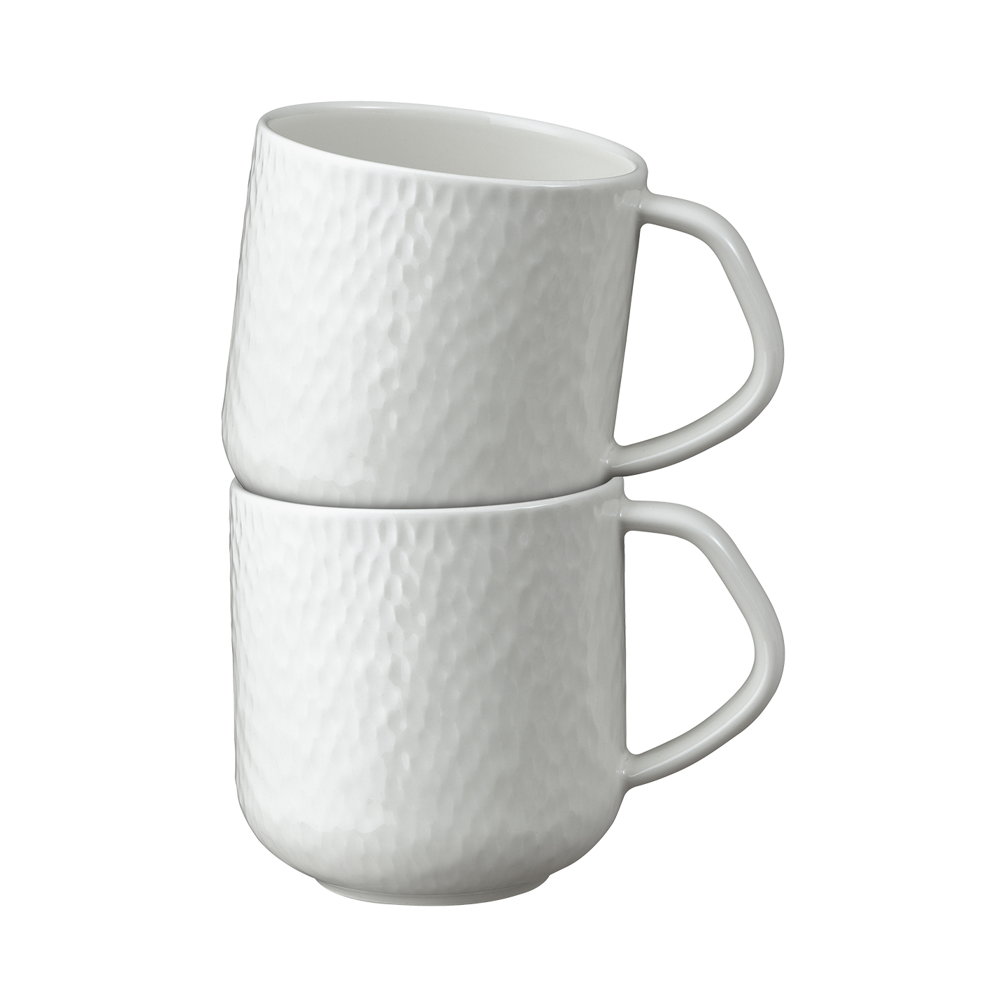 Carve White Large Mugs - Set Of 2 -