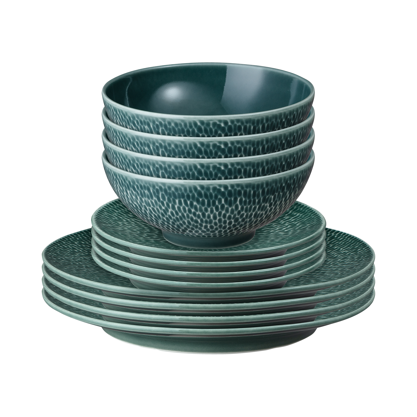 Carve Green 12 Piece Dinner Set