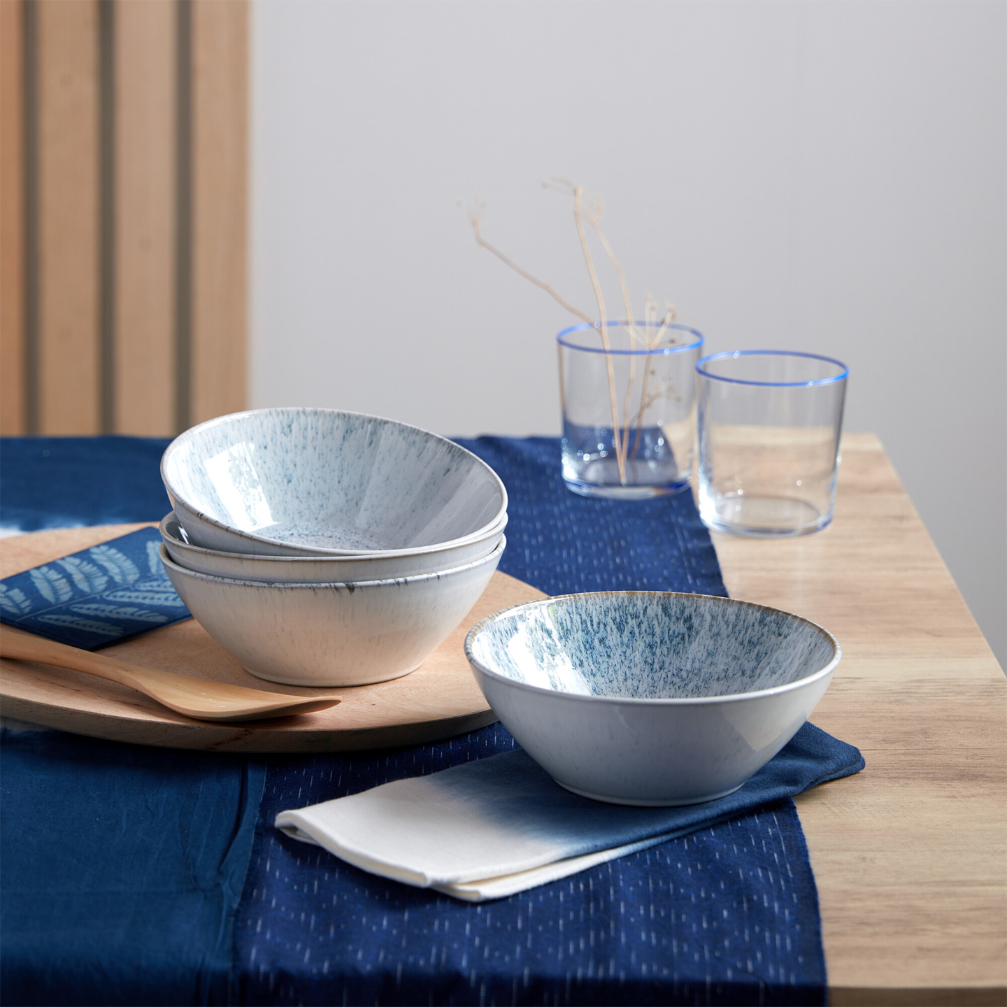 Kiln Blue 12 Piece Dinner Set