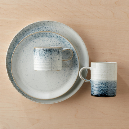 Kiln Blue Medium Plates - Set Of 4