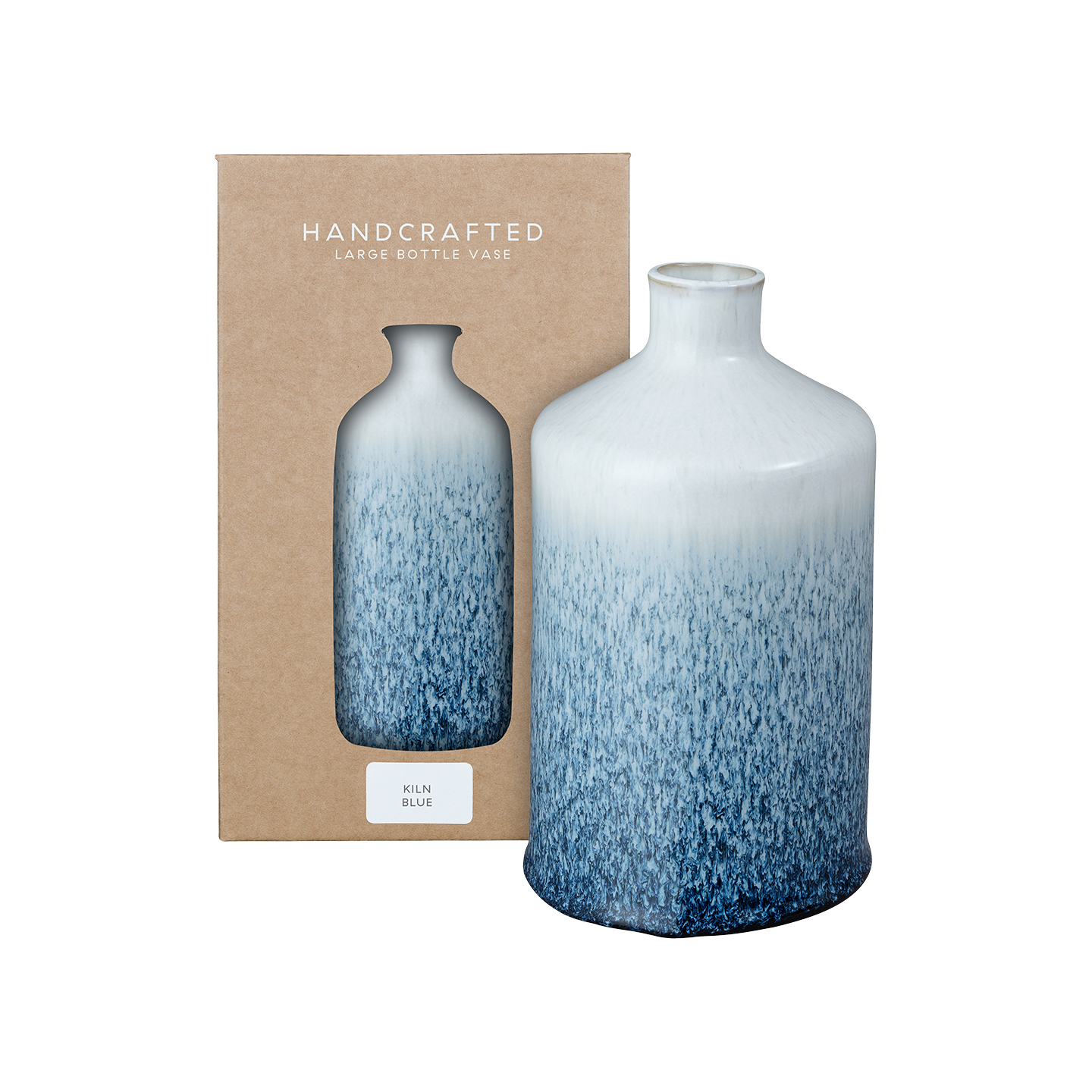 Kiln Blue Large Bottle Vase - Thumbnail 2