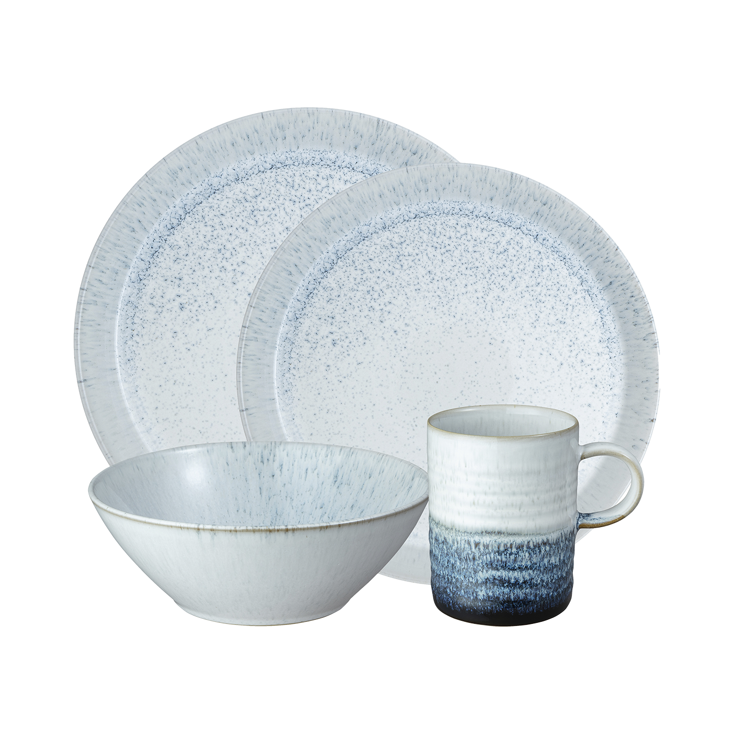 Kiln Blue By Denby 4 Piece Dinnerware Set