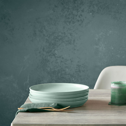 Elements Jade Light Green Coupe Dinner Plate Set of 4