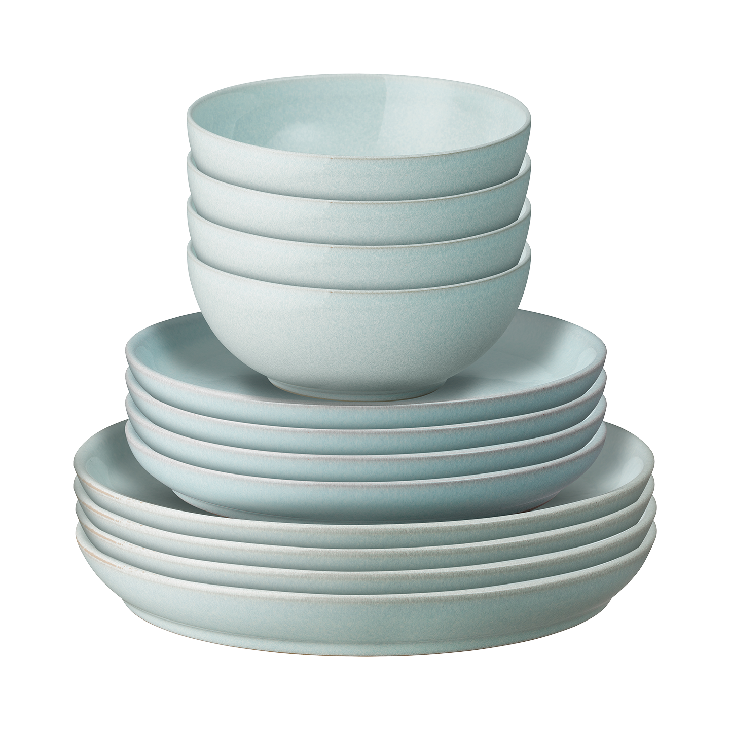 Elements Jade Light Green 12 Piece Dinner Set