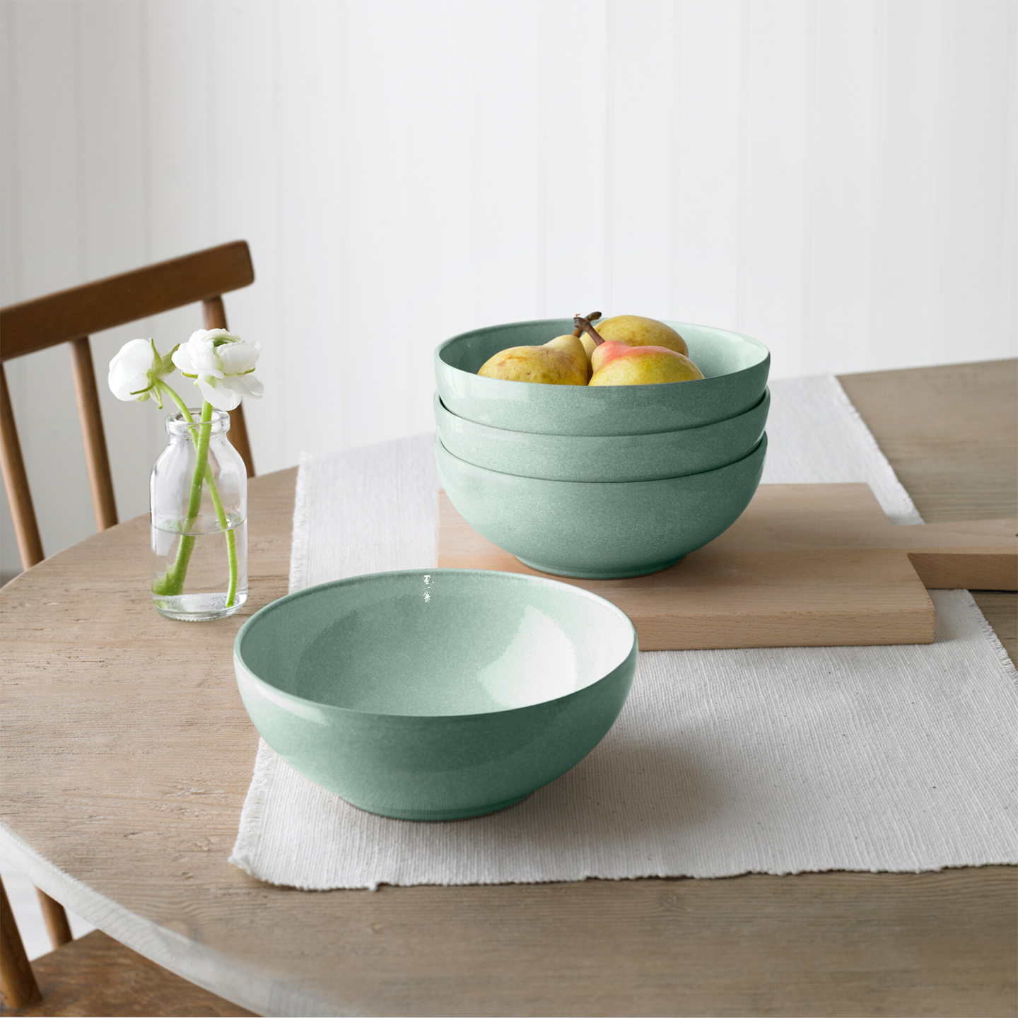 Elements Jade Light Green 12 Piece Dinner Set