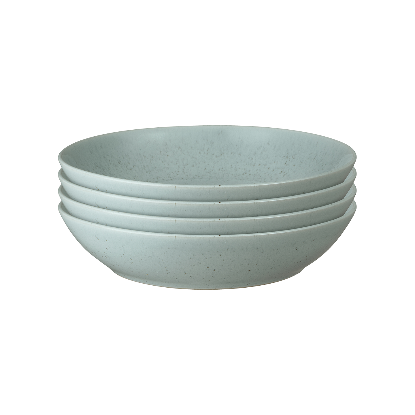 Teal Speckle Pasta Bowls - Set Of 4 -