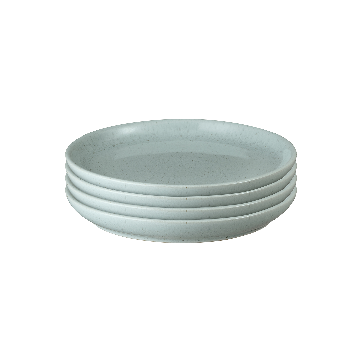 Teal Speckle Medium Plates - Set Of 4 -