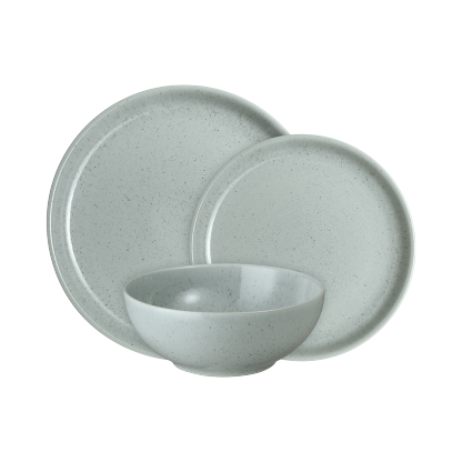 Teal Speckle 12 Piece Dinner Set