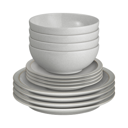 Dove Grey 12 Piece Dinner Set