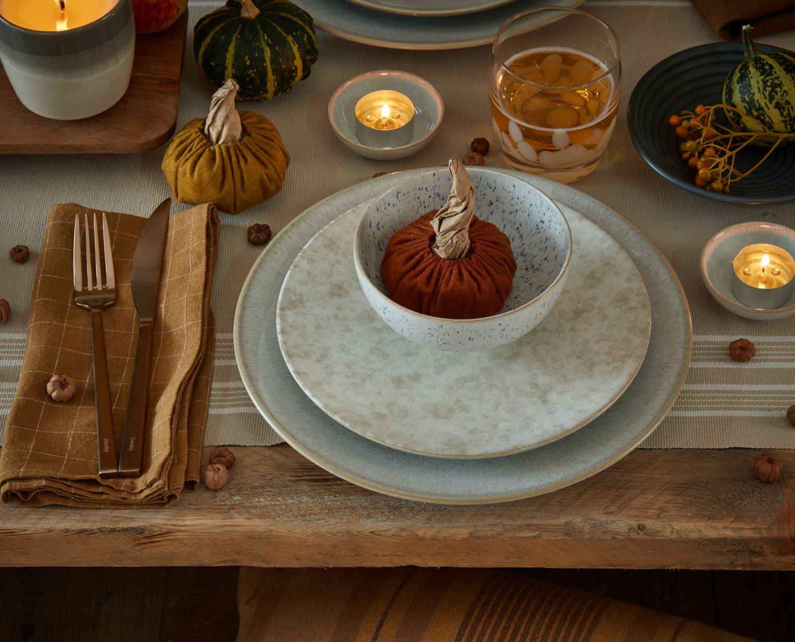 Modus place setting fall table