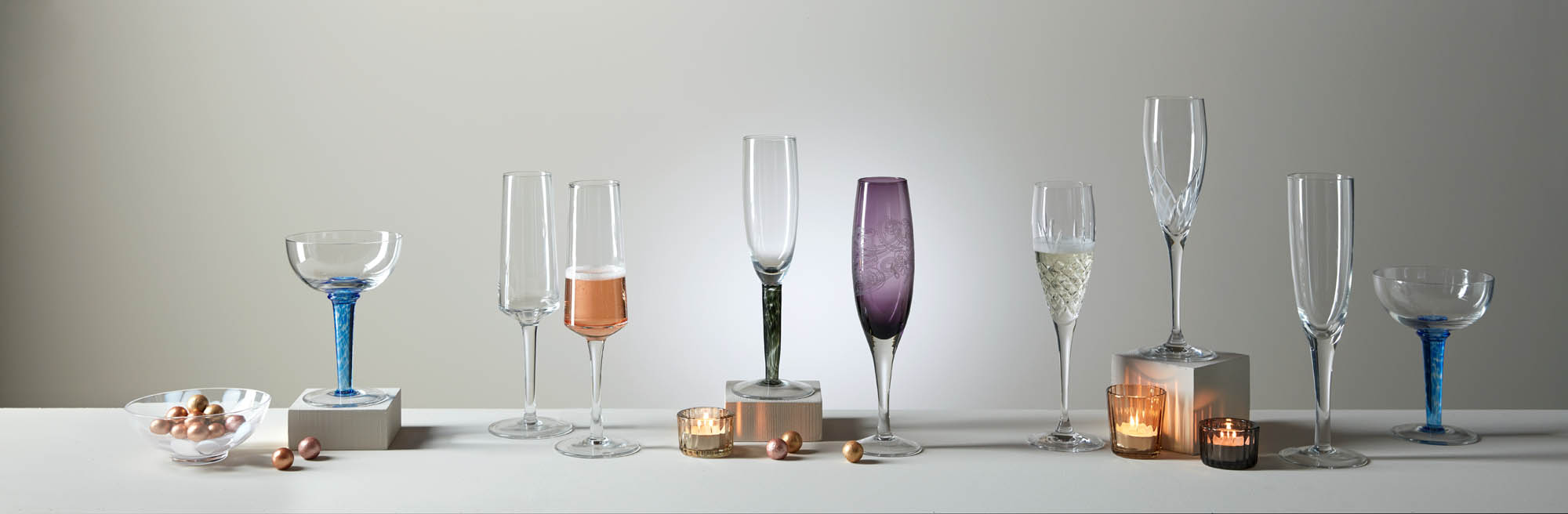 Denby champagne glasses