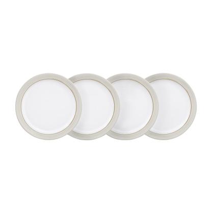Natural Canvas Medium Plates - Set Of 4