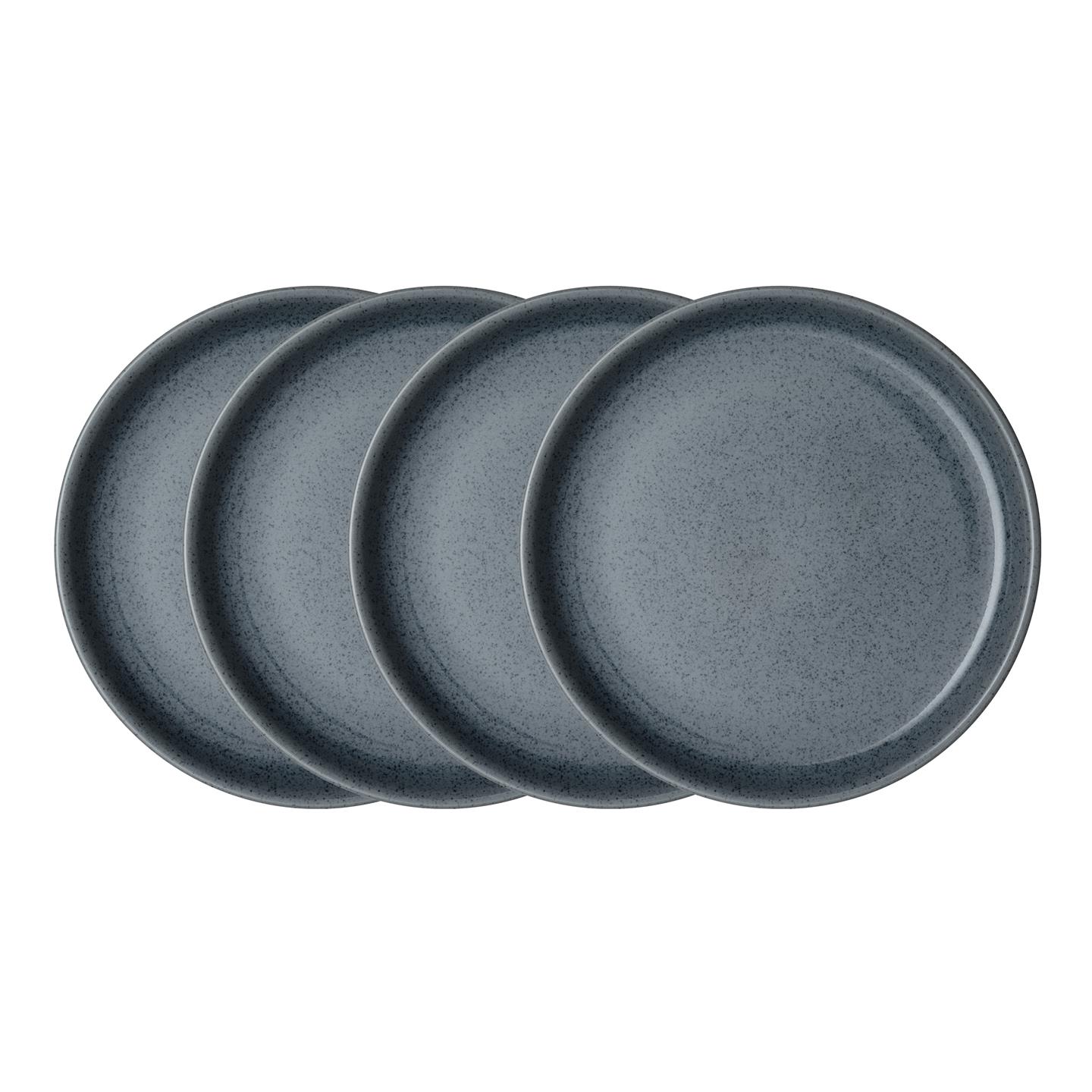 Dark Grey Speckle Coupe Dinner Plates - Set Of 4 - Thumbnail 2