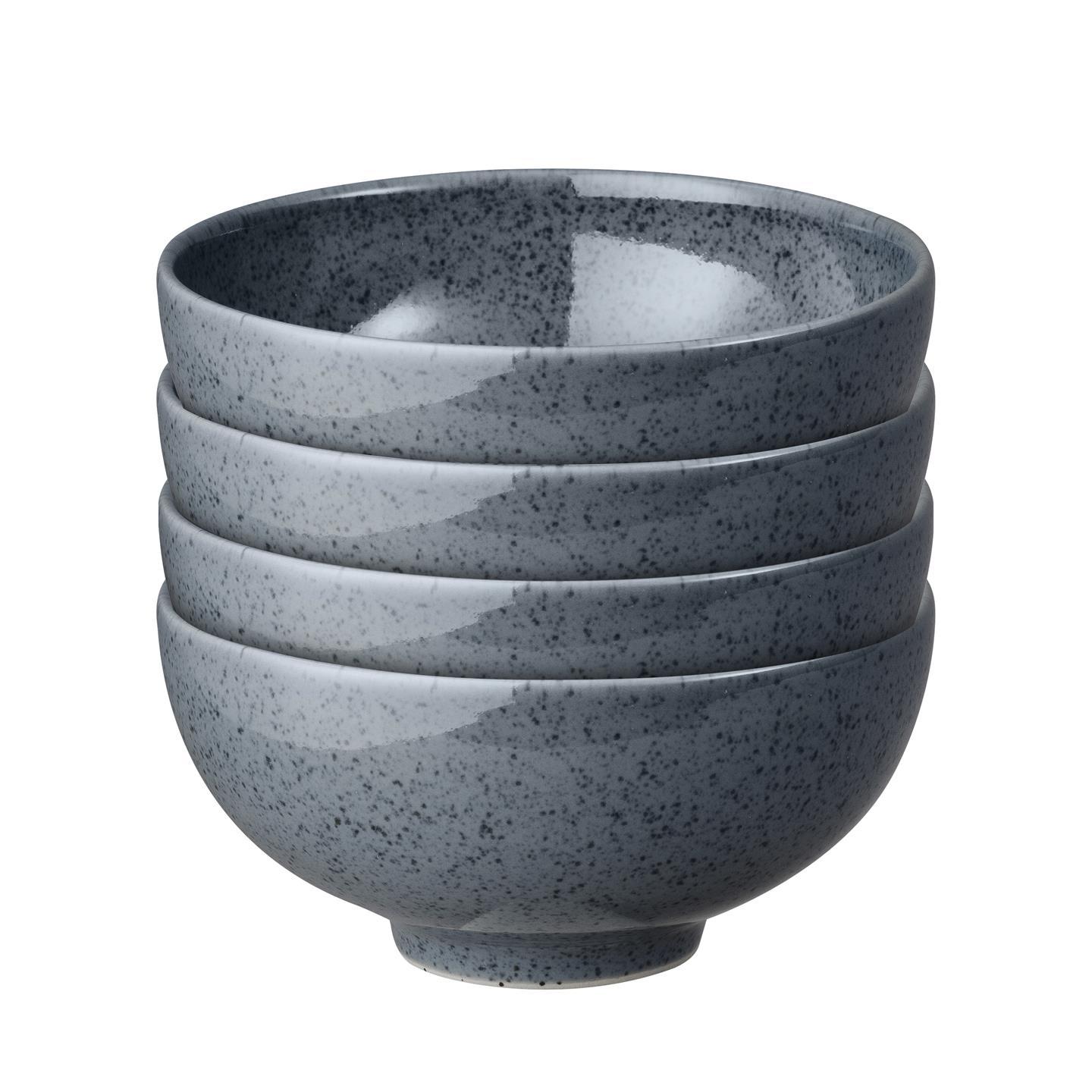Dark Grey Speckle Rice Bowls - Set Of 4 - Thumbnail 2