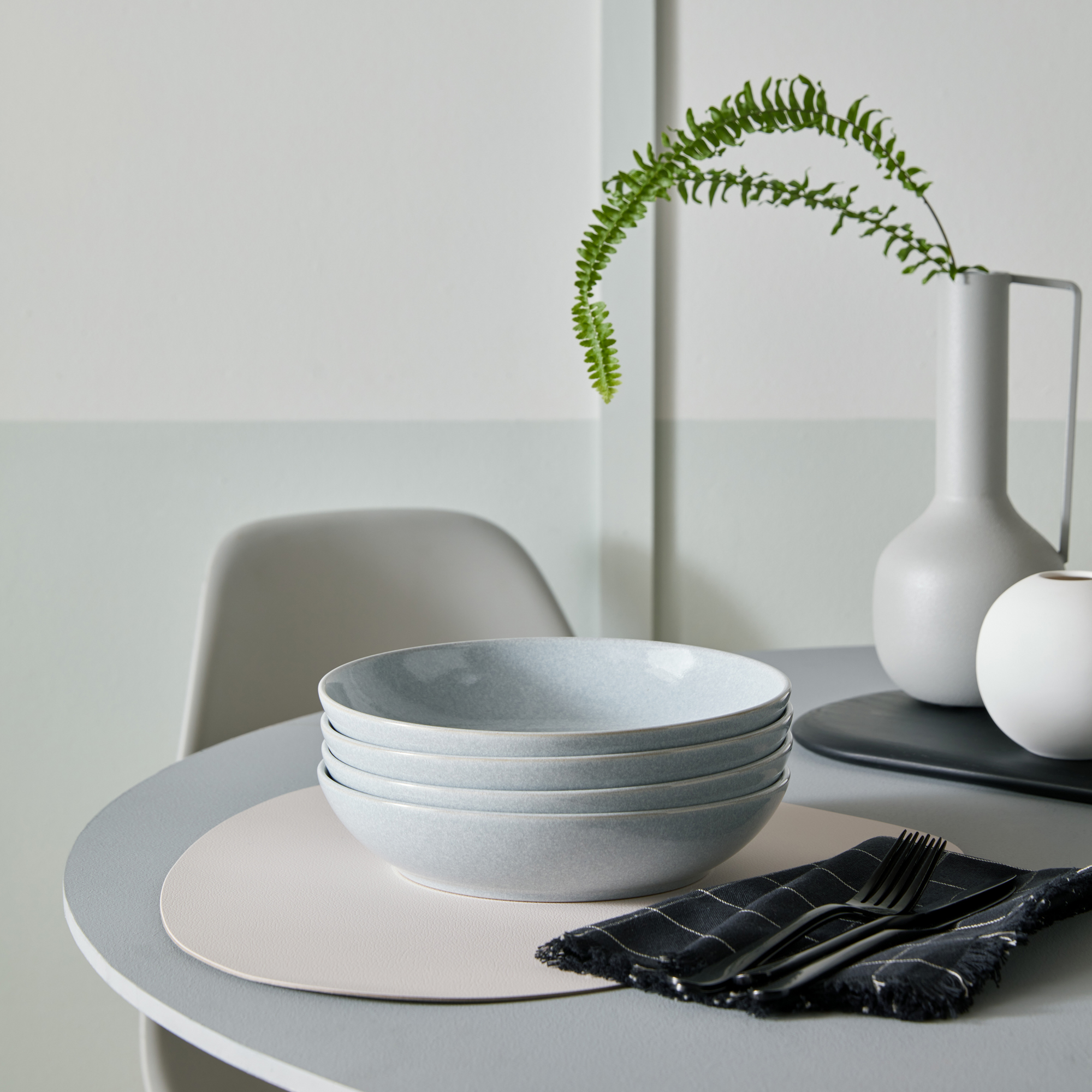 Dove Grey Pasta Bowl