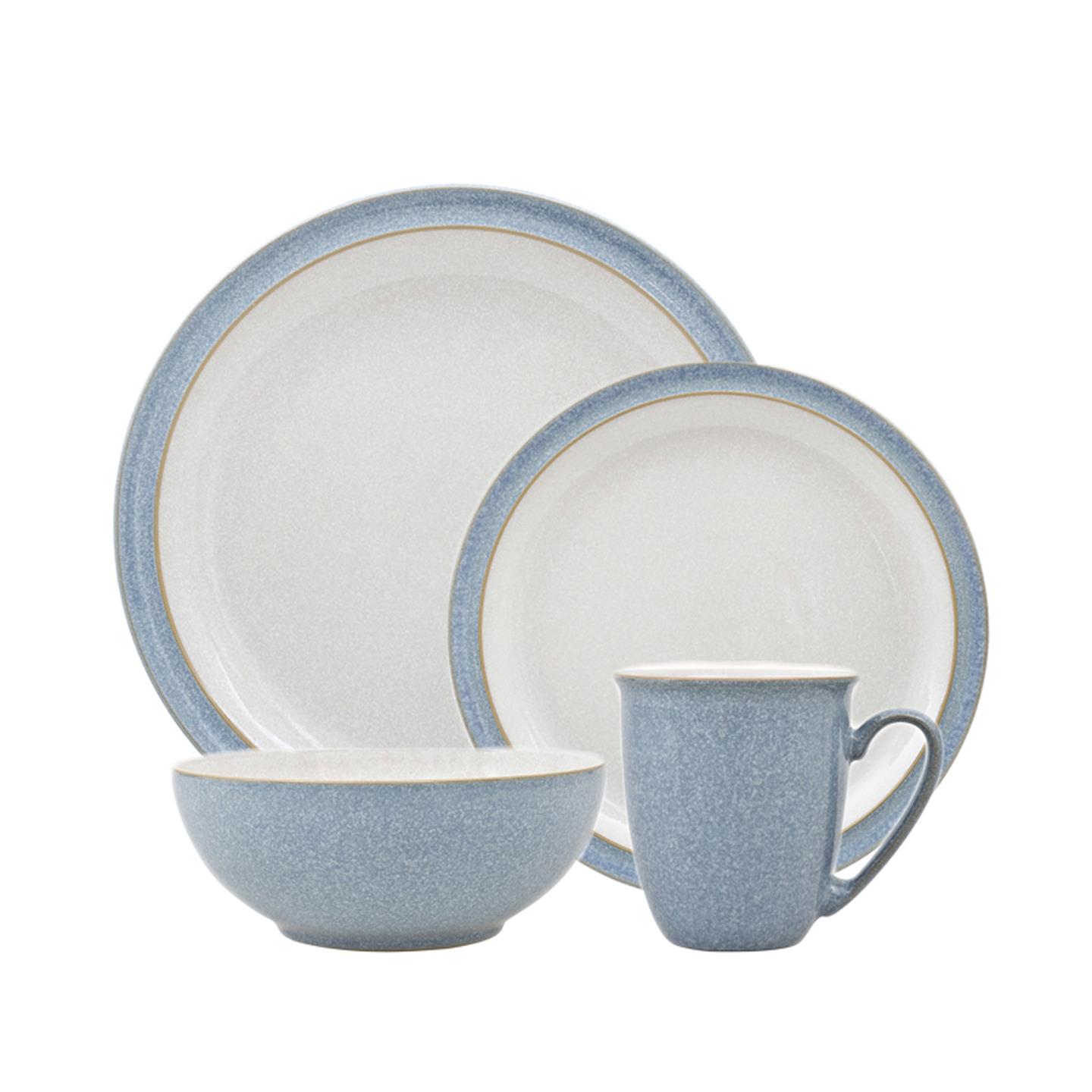 Elements Blue 4 Piece Dinnerware Set