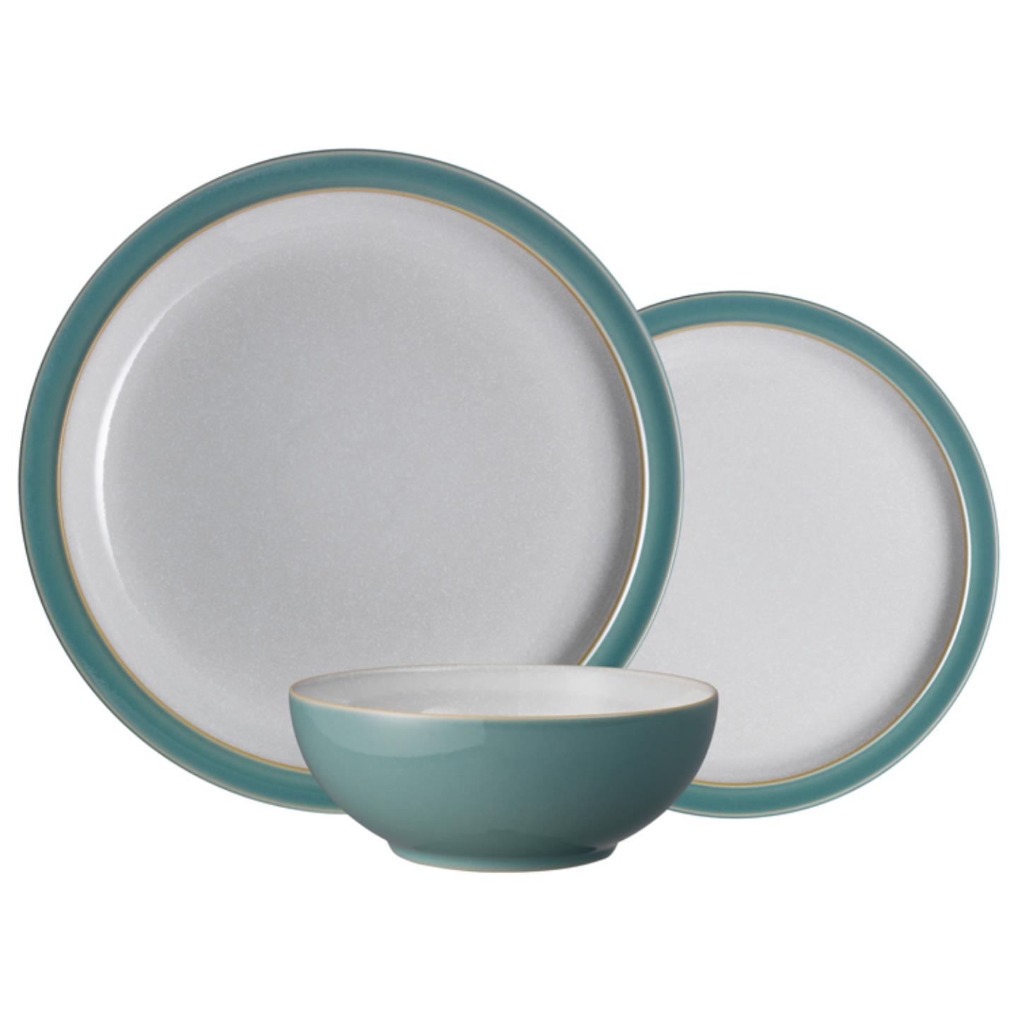 Elements Fern Green 3 Piece Dinnerware Set - Thumbnail 2