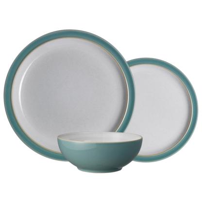 Elements Fern Green 3 Piece Dinnerware Set - Thumbnail 3
