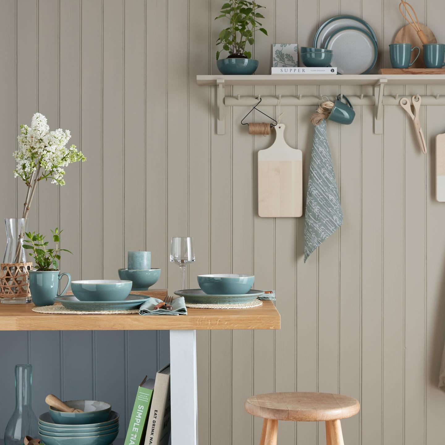 Elements Fern Green 3 Piece Dinnerware Set - Thumbnail 5