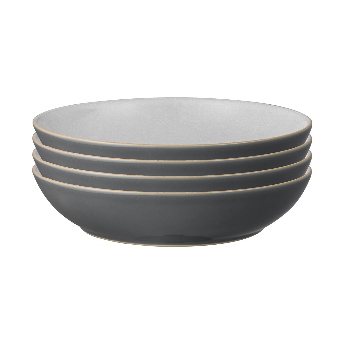 Elements Fossil Grey Pasta Bowls - Set Of 4 - Thumbnail 4