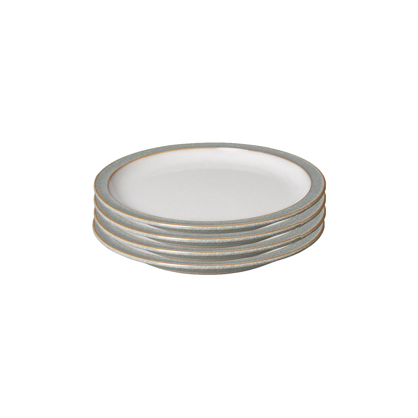 Elements Light Grey Small Plates - Set Of 4 - Thumbnail 5