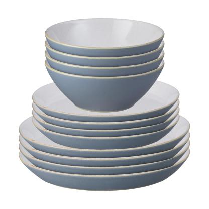 Impression Blue 12 Piece Dinnerware Set - Thumbnail 3