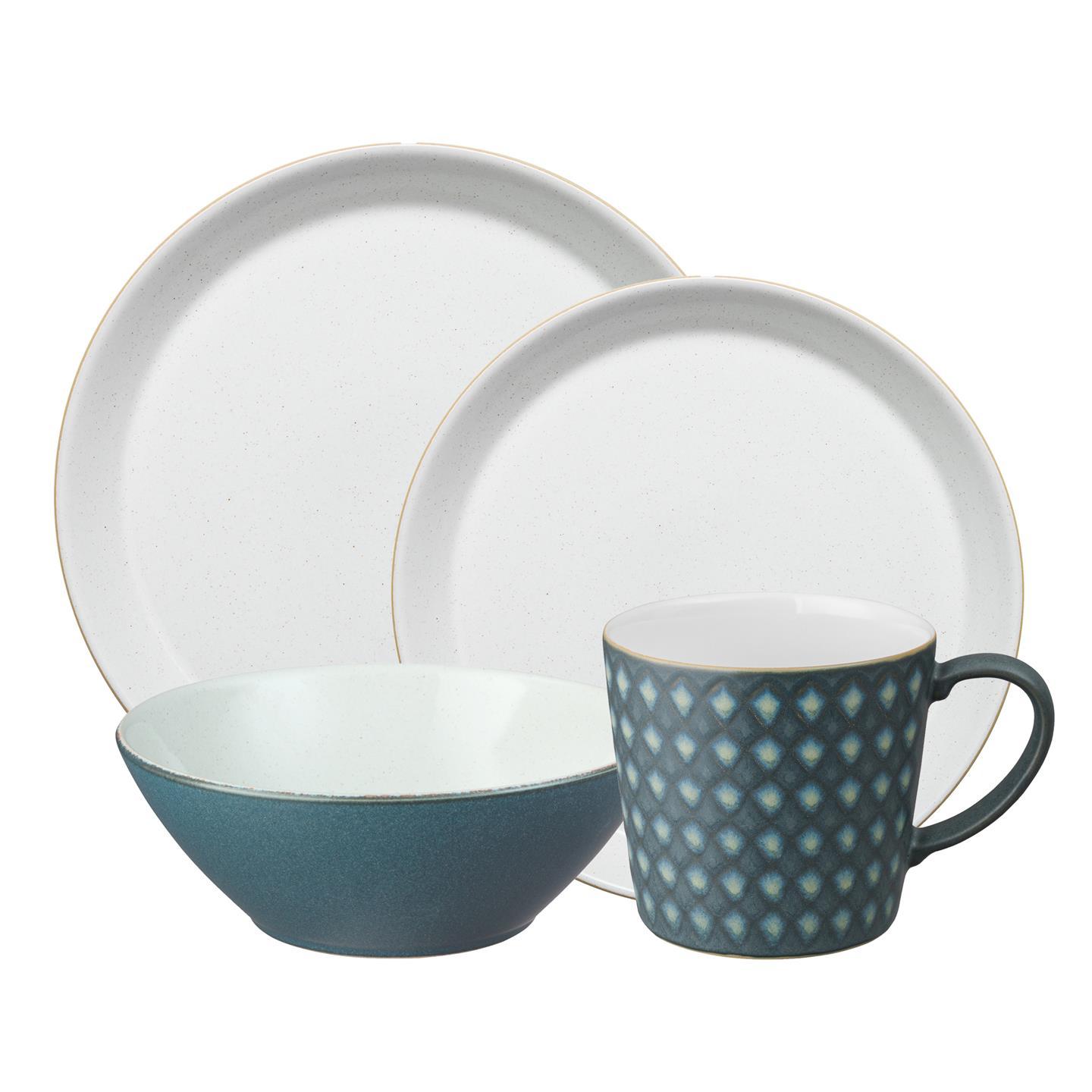 Impression Charcoal Blue 16 Piece Dinnerware Set - Thumbnail 2