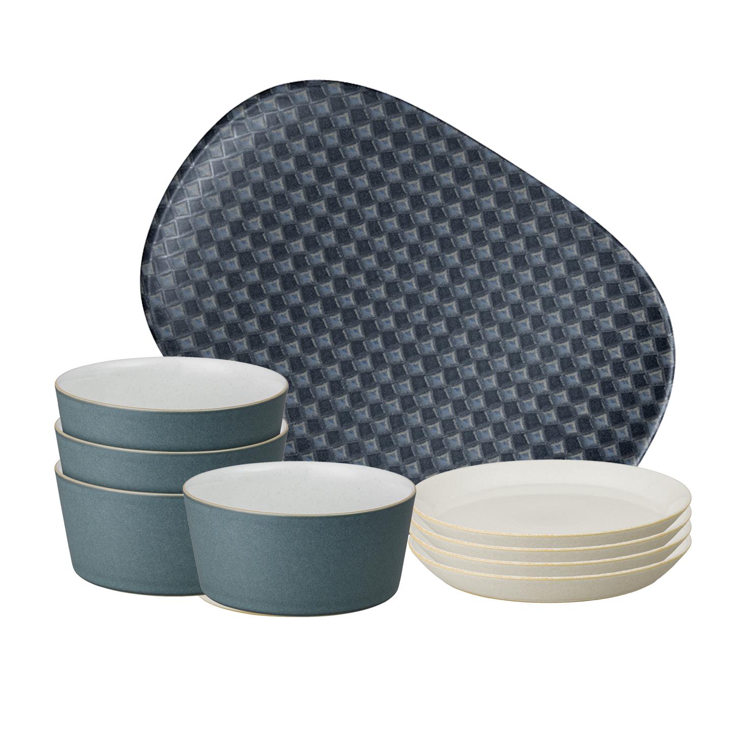 Impression Charcoal Blue Serving Set
