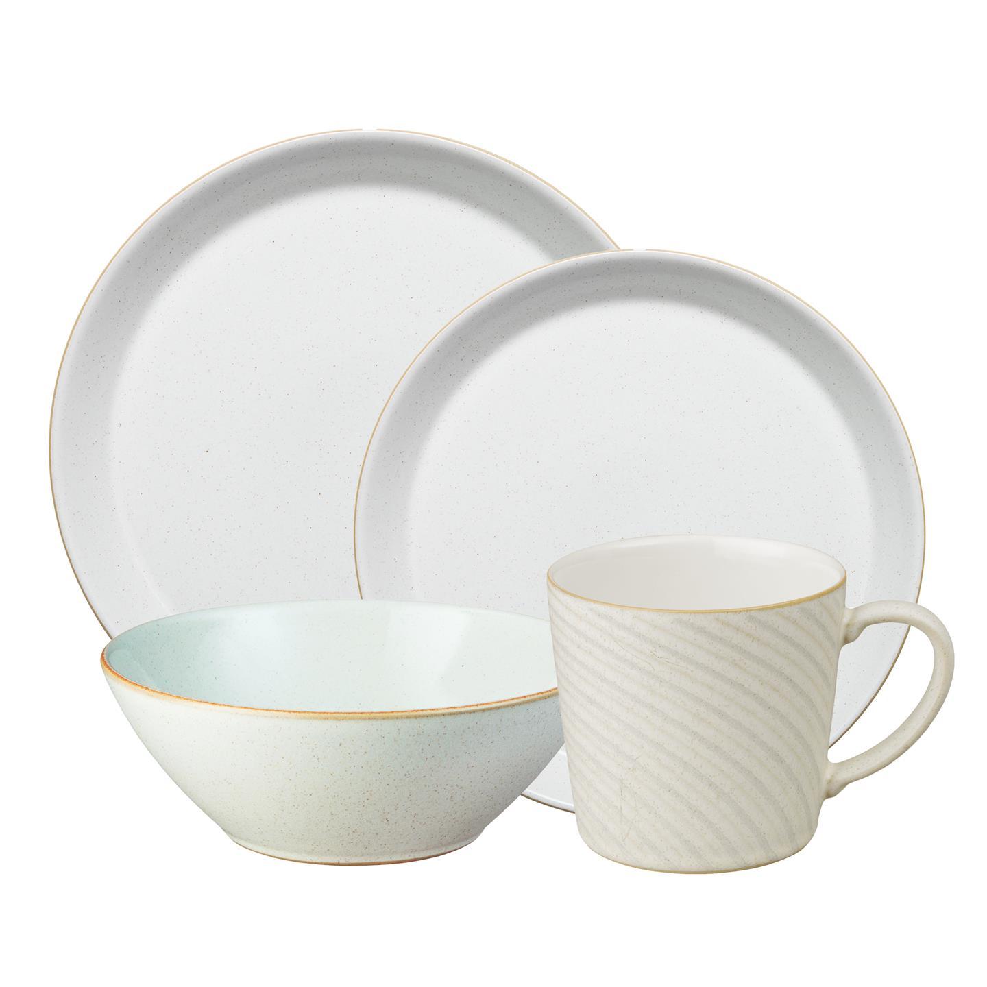 Impression Cream 4 Piece Dinnerware Set
