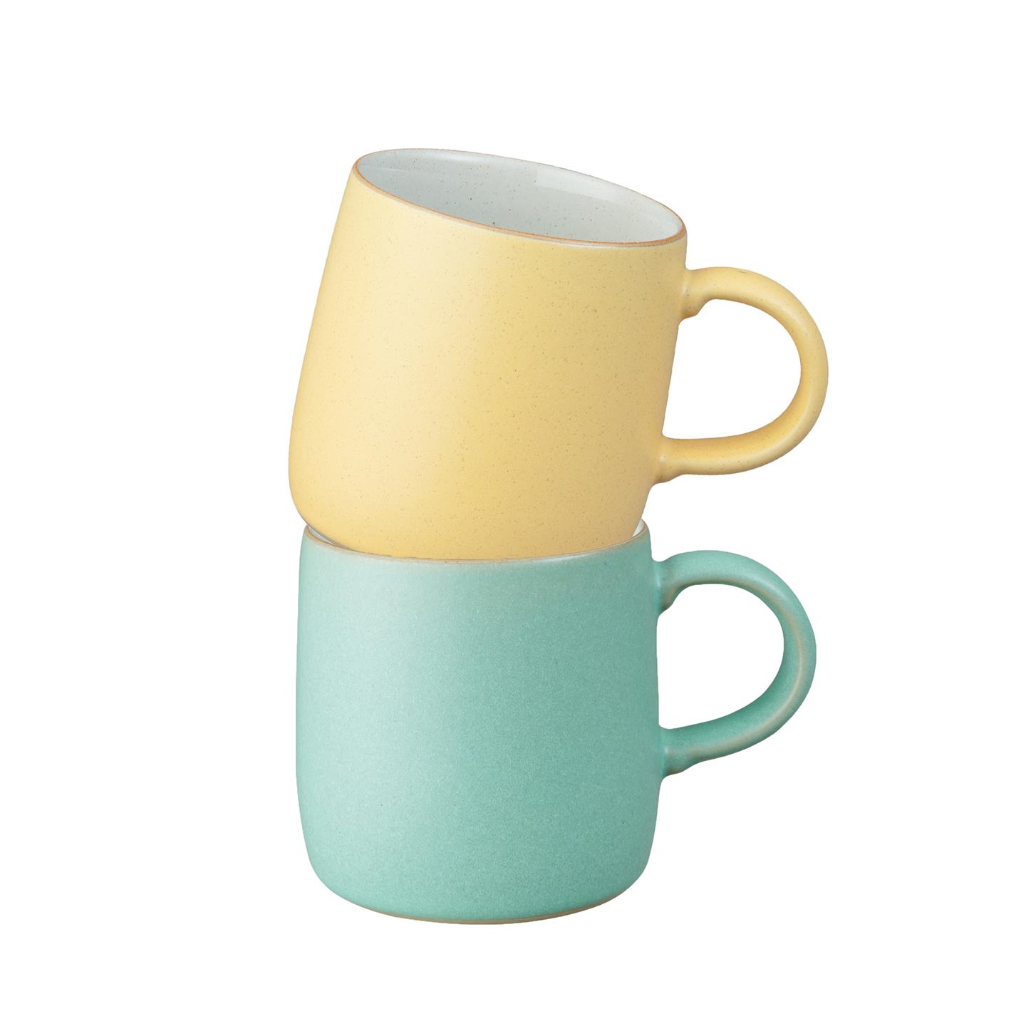 Impression Assorted Small Mugs (Mustard & Mint) - Set Of 2 - Thumbnail 2