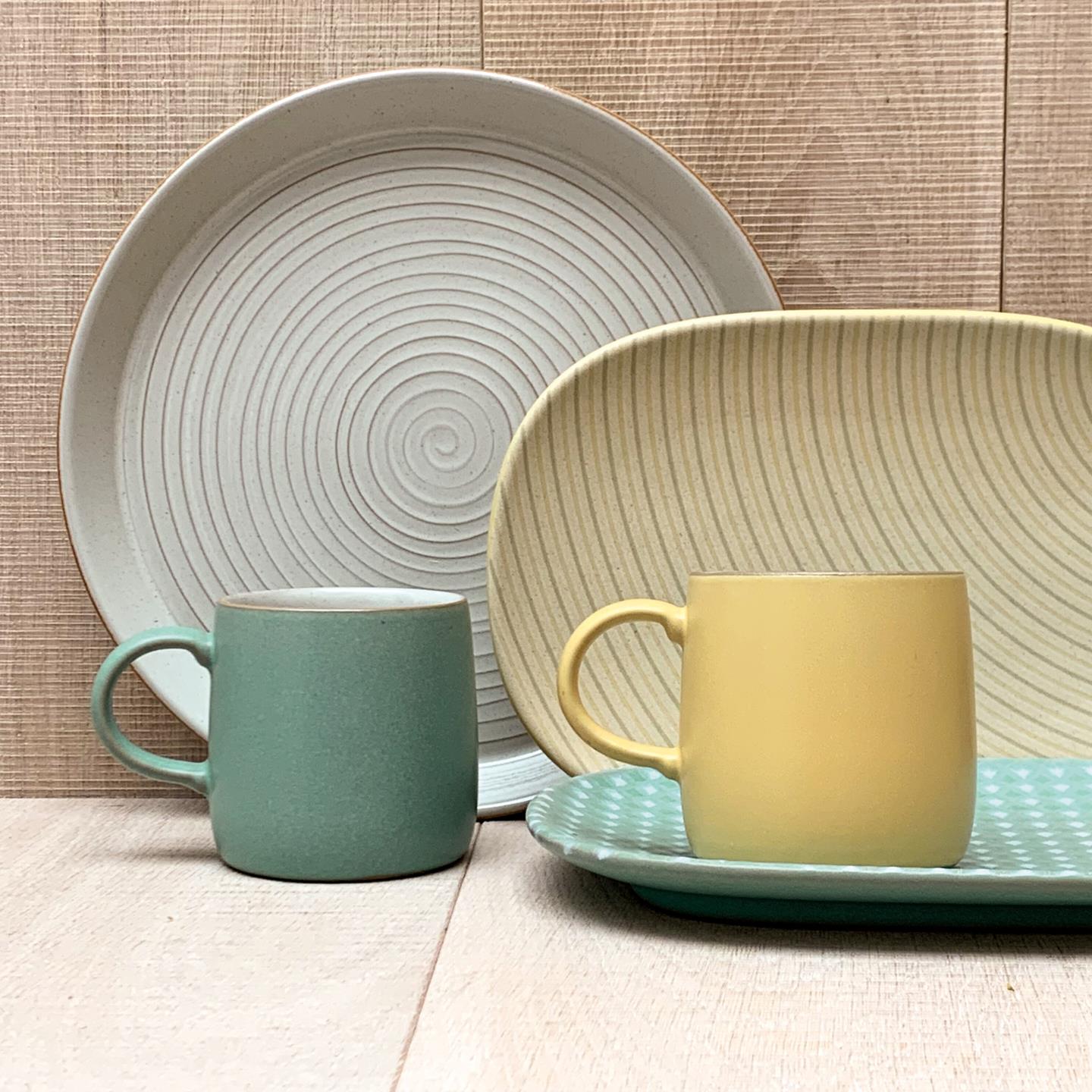 Impression Assorted Small Mugs (Mustard & Mint) - Set Of 2 - Thumbnail 5