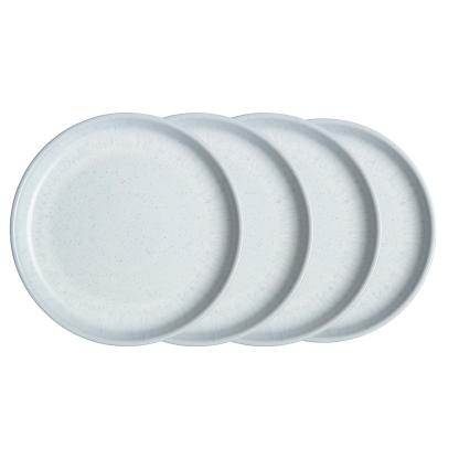 White Speckle Coupe Medium Plates - Set Of 4 - Thumbnail 2