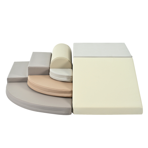 7-Piece Soft Foam Climbing Blocks for Toddlers,Soft Climb& Crawl Playset Indoor, Soft Play Equipment Climb and Crawl Playground for Kids