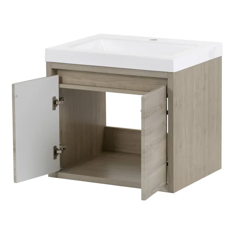 24.5" Wall-Mounted Single Bathroom Vanity Set
