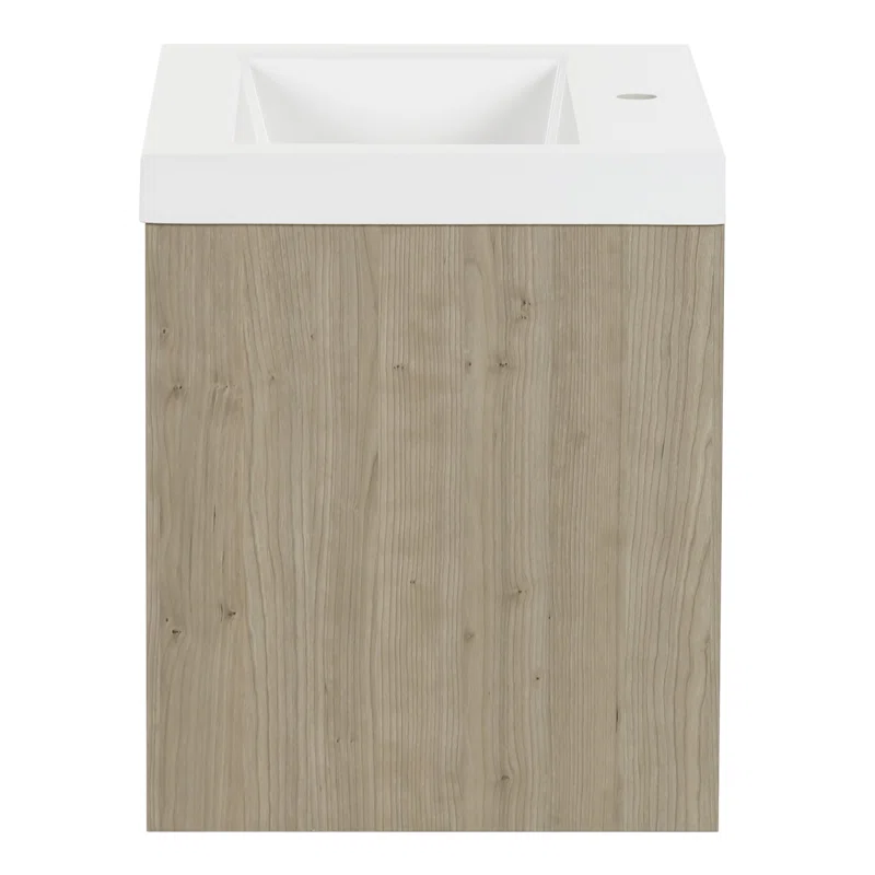 24.5" Wall-Mounted Single Bathroom Vanity Set