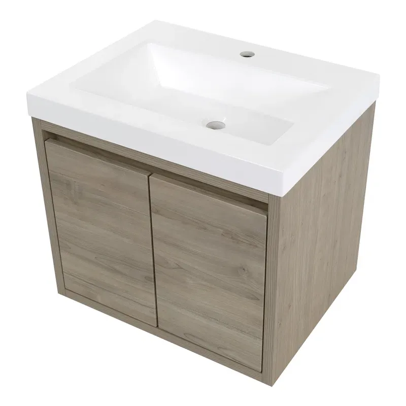 24.5" Wall-Mounted Single Bathroom Vanity Set