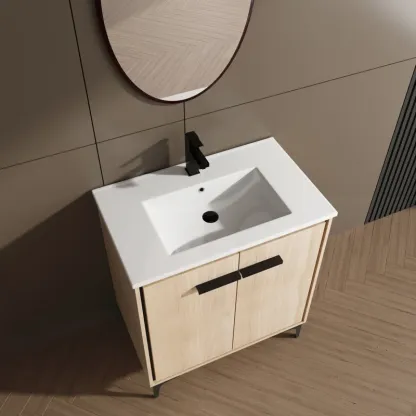 30 Inch Bathroom Vanity Base with Basin