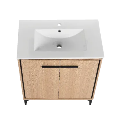 30 Inch Bathroom Vanity Base with Basin