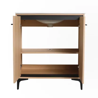 30 Inch Bathroom Vanity Base with Basin