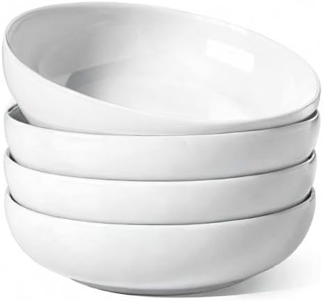 Pasta Bowls 45 OZ, Salad Bowls Set for Serving Soup, Pasta, Noodle, Dinner, Large Kitchen Bowl Plates