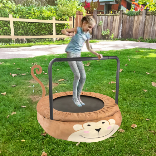 Assembled children's trampoline happy expression outdoor and indoor dual-use