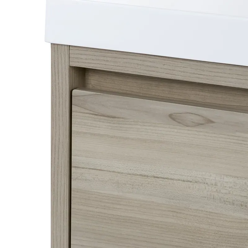 48.5" Wall-Mounted Single Bathroom Vanity With Cultured Marble Top