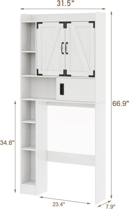 Over The Toilet Storage Cabinet, Farmhouse Bathroom Storage Cabinet