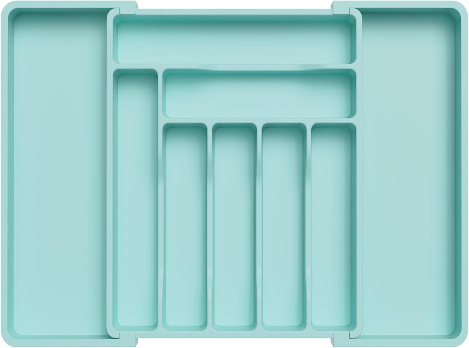 Silverware Drawer Organizer, Expandable Utensil Organizer for Kitchen Drawers, Adjustable Cutlery and Flatware Tray