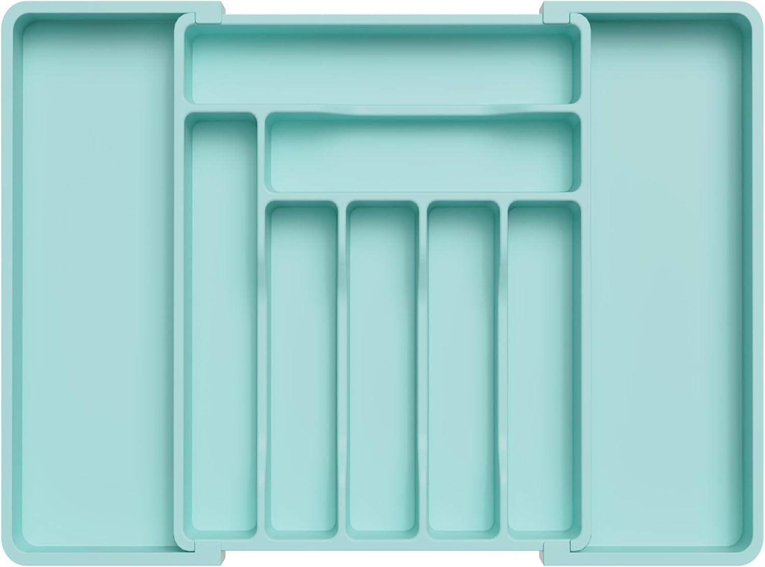 Silverware Drawer Organizer, Expandable Utensil Organizer for Kitchen Drawers, Adjustable Cutlery and Flatware Tray