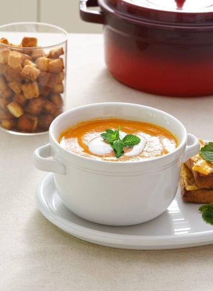 Soup Bowls With Handles 28 oz and Silicone Lids, French Onion Soup Bowl for Chili, Beef Stew, Cereal, Ceramic Soup Crocks oven Safe